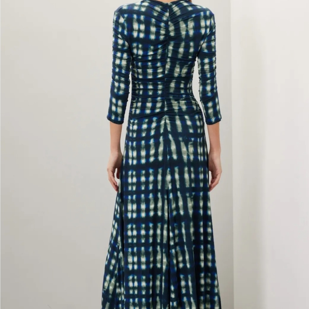Proenza Schouler blue tie dye maxi dress Size S